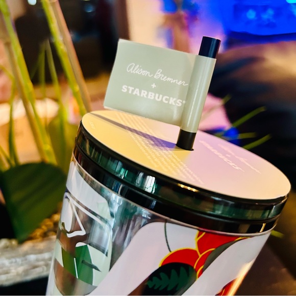 Starbucks Exclusive Alison Bremmer Floral Design Tumbler Cup New 2024 Release - Picture 7 of 16
